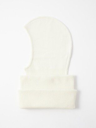 Ribbed-knit Wool-blend Balaclava