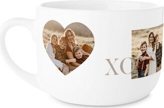 Mugs: Xoxo Hearts Latte Mug, White, 25Oz, White