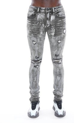 Punk Super Skinny Belted Stretch