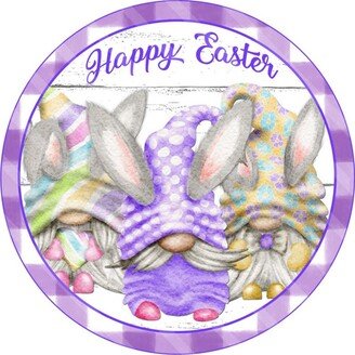 Gnome Happy Easter Wreath Sign, Signs For Wreaths, Enhancement