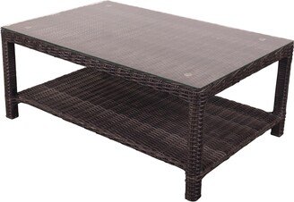 Courtyard Casual Cheshire Regular Coffee Table Glass Top