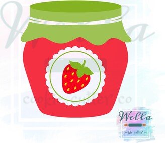 strawberry Jam Jar Cookie Cutter