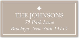 Address Labels: Enchanting Holiday Frames Address Label, Beige, Address Label, Matte