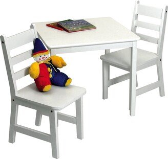 Child's Square Table and 2 Chairs