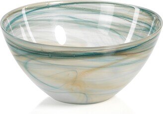 Lagoon 4 Tall Glass Bowls, Alabaster