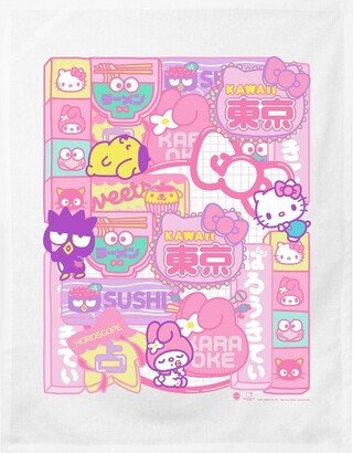 Hello Kitty Characters All Over Print Kitchen Dish Towel