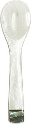 Shell Caviar Spoon With Abalone Inlay