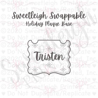 Sweetleigh Swappable Holiday Plaque Base Cookie Cutter