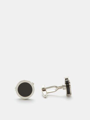 Onyx, Pearl And Platinum-plated Cufflinks