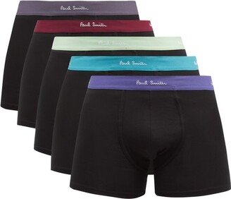 Pack Of Five Logo-jacquard Jersey Boxer Briefs