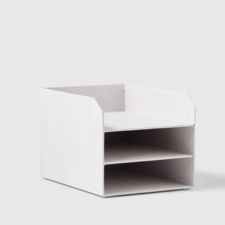 Marie Kondo Calm 3-Tier Paper Tray Parchment White