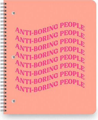 Notebooks: Anti-Boring People Large Notebook, 8.5X11, Multicolor