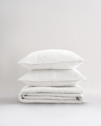 European Linen Cotton Stitch Quilt Set