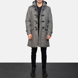 Drake Grey Wool Duffle Coat