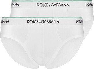 Logo-Print Jersey Briefs (Set Of 2)