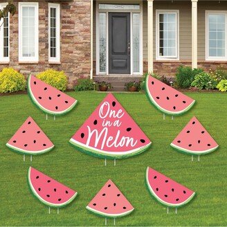 Big Dot Of Happiness Sweet Watermelon - Outdoor Lawn Decor - Fruit Party Yard Signs - Set of 8