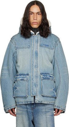 Blue Bulky Denim Jacket