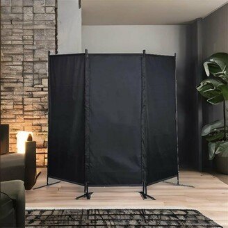 Devera Room Divider 3 Panel Folding Screen Metal Portable Wall Partition