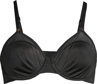 Satin & Mesh Underwire Bra