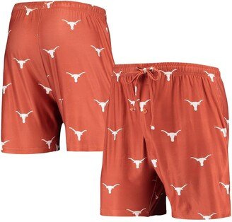 Men's Concepts Sport Texas Orange Texas Longhorns Flagship Allover Print Jam Shorts