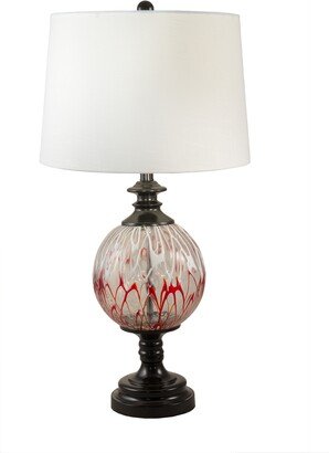 Halen Globe Painted Crystal Table Lamp