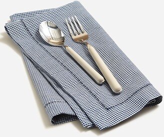 Set-of-four napkins in heritage microgingham