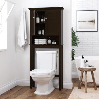 Spirich Home Bathroom Shelf Over-The-Toilet, Bathroom SpaceSaver, Bathroom Bathroom Storage Cabinet Organizer with Drawer