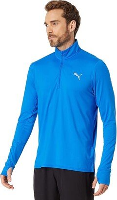 Run Favorite 1/4 Zip (Ultra Blue) Men's Clothing