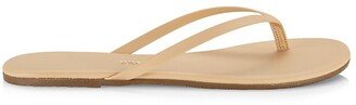 Foundations Matte Leather Flip Flops