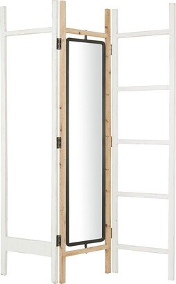 The White Wood Hinge Room Divider