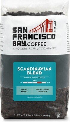 San Francisco Bay Coffee, Scandinavian Blend, 2lb (32oz) Whole Bean Coffee