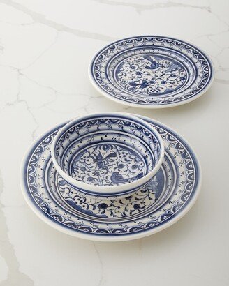 Pavoes Blue & White 12-Piece Dinnerware Set