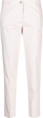 Slim-cut Straight-leg Trousers Pink