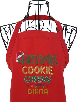 Personalized Christmas Cookie Crew Embroidered Apron For The Family