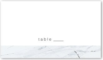 Wedding Place Cards: Married Marble Wedding Place Card, White, Placecard, Matte, Signature Smooth Cardstock