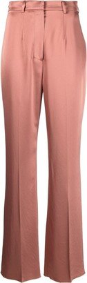 Satin Straight-Leg Trousers-AA