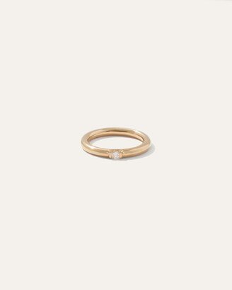 14K Gold Solo Diamond Reese Ring