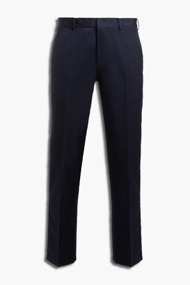 Tapered cropped twill pants