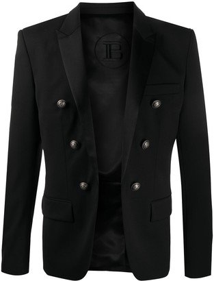 Double-Breasted Peaked Lapels Blazer