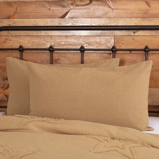 VHC Farmhouse Bedding Cotton Burlap Sham