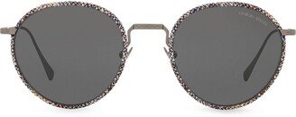 Woven Tinted Sunglasses