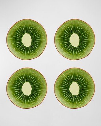 Kiwi Dessert Plates, Set of 4