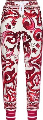 Maiolica-print track pants