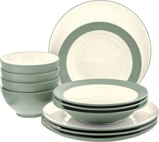 Colorwave Coupe 12-Piece Dinnerware Set, Service for 4, Created for Macy's