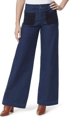 Christian Siriano x Gloria Vanderbilt Collab Women's Wide Leg Patch Pocket Jean