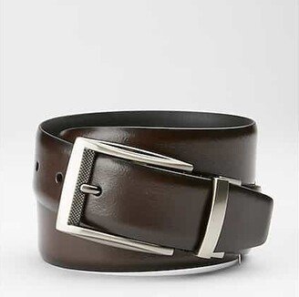 Big & Tall Men's Feather Edge Reversible Belt Brown