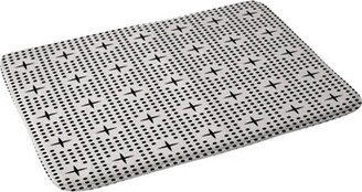 Holli Zollinger Dots and Plus Mudcloth Bath Mat Black