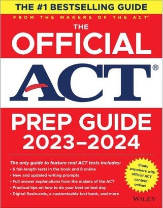 Barnes & Noble The Official Act Prep Guide 2023-2024, (Book + Online Course) by Act