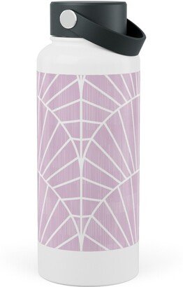 Photo Water Bottles: Art Deco Fields - Lavender Stainless Steel Wide Mouth Water Bottle, 30Oz, Wide Mouth, Purple