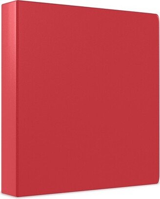 Staples Simply 1-Inch Round 3-Ring Binder Red (26647) 1337690